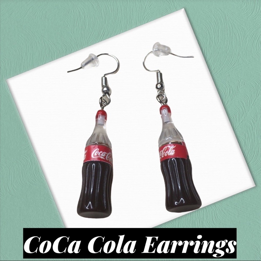 Coca Cola Bottle Earrings - Picture 2 of 8